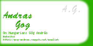 andras gog business card